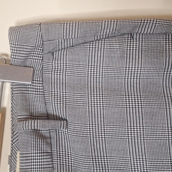 Gap Y2K straight Fit Stretch 8.5" Rise Glen Plaid Straight Leg Pants Size 2 - Picture 3 of 8